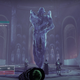 The Witch Queen Savathun as a statue in Queen Mara Sov's hall.